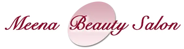meena beauty salon business logo